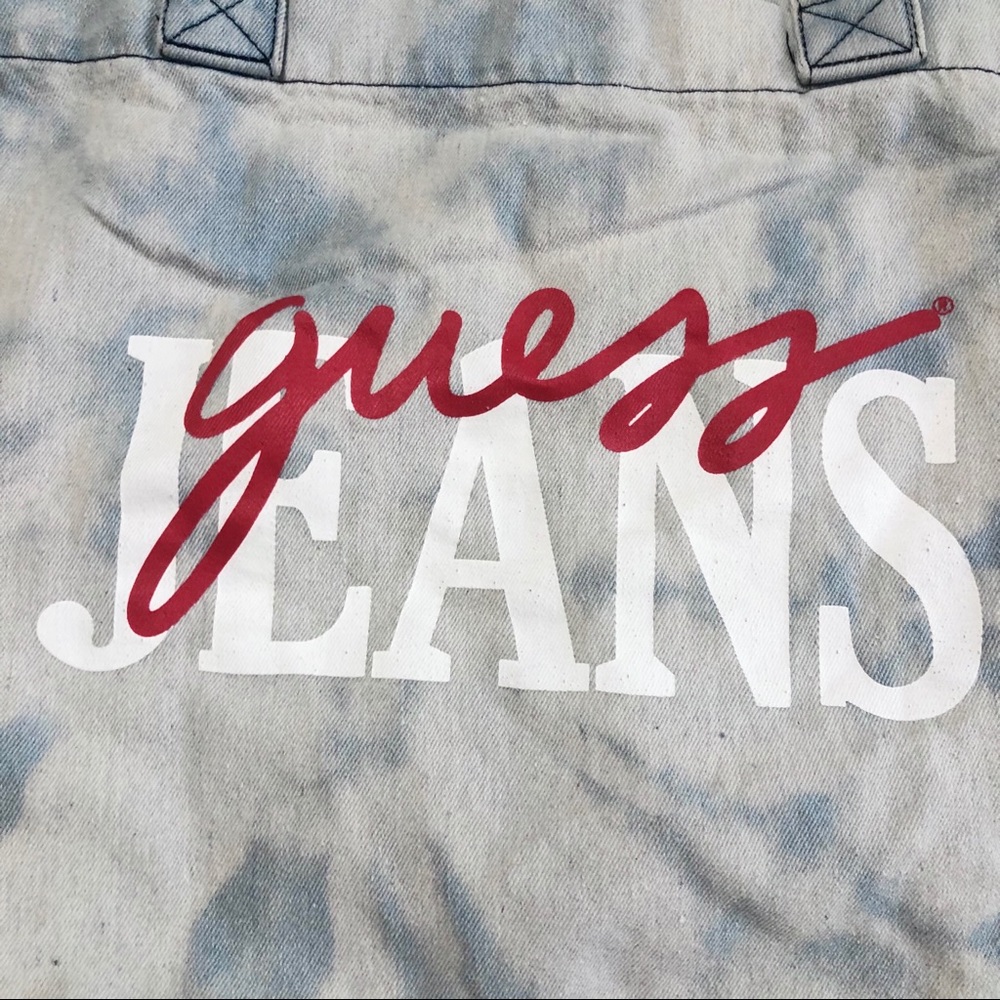 🔴SOLD🔴 GUESS Jeans Bleach Dye Hand Bag - Picture 3 of 8